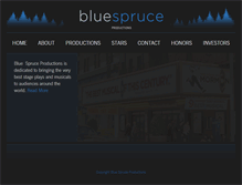 Tablet Screenshot of bluespruceproductions.com